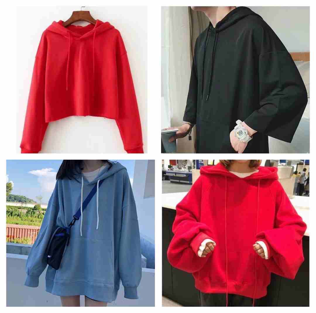 Hoodie dài được thiết kế oversize, dễ kết hợp trang phục